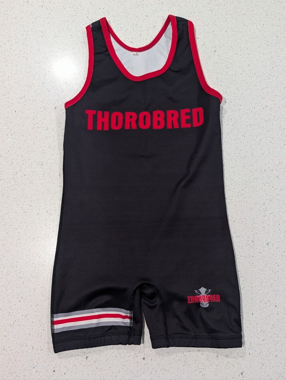 Lucky THOROBRED Team Boys Gymnastics Jersey Wrestling Leotard Singlet Kid Medium